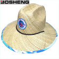 Venda Por Atacado Larga Almofada Ampla Trimmed Straw Panama Hat